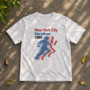 New York City Marathon 1989 Graphic Tee White Unisex Shirt